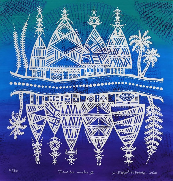 Miroir des mondes III (blue)